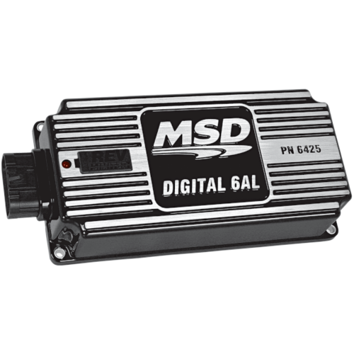 MSD Ignition Box, 6AL, Digital CD, with Rev Limiter, Black, Each