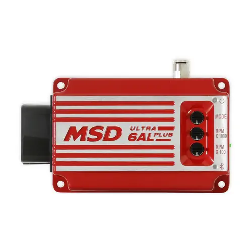 MSD Ignition Box, Ultra 6AL Plus, Digital CD, with Rev Limiter, Red, 4 6 or 8 Cylinders, Universal, Each