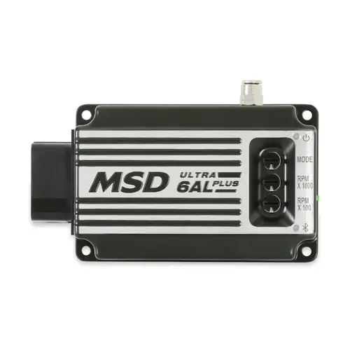 MSD Ignition Box, Ultra 6AL Plus, Digital CD, with Rev Limiter, Black, 4 6 or 8 Cylinders, Universal, Each