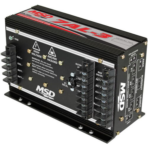 MSD Ignition Box, 7AL-3, Analog, Capacitive Discharge, Universal, Racing, 4, 6, or 8-cylinder, Black, Each