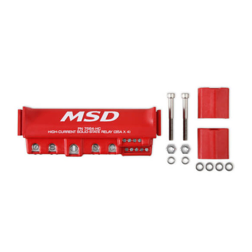 MSD High-Current Solid State Relay 35Ax4, Red