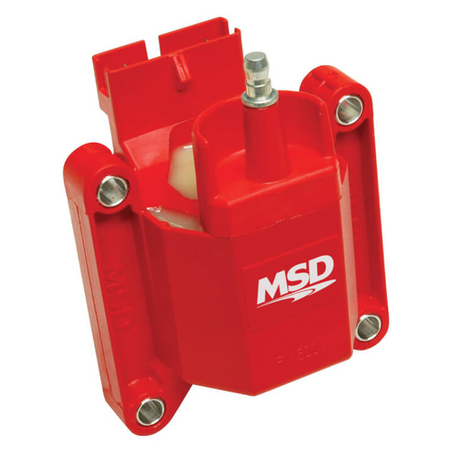 MSD Ignition Coil, High Performance, Red, 1983-1997 For Ford TFI Style, Each