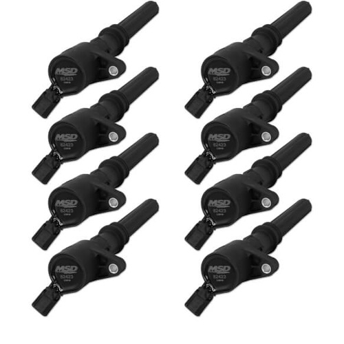 MSD Ignition Coil, 1998-2014 For Ford 4.6L/5.4L 2-Valve Engines, Black, Set of 8