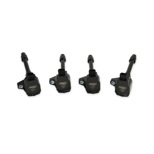 MSD Ignition Coil, Blaster, Coil Pack Style, Black, For Honda , L4, Set of 4