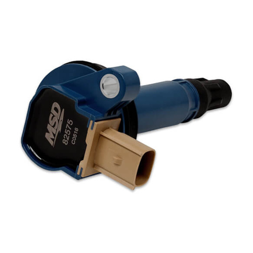 MSD Ignition Coil, Direct Replacement, Blue, Tan Connector, For Ford, 3.5L, Ecoboost, Each