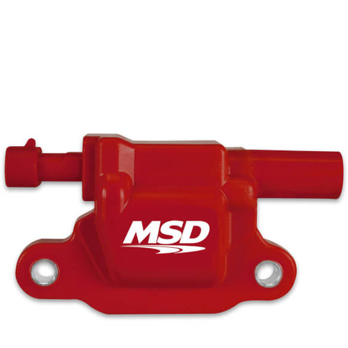 MSD Ignition Coil, Blaster LS Series 2005-2013 GM LS2/LS3/LS4/LS7/LS9 Engines, Red, Each