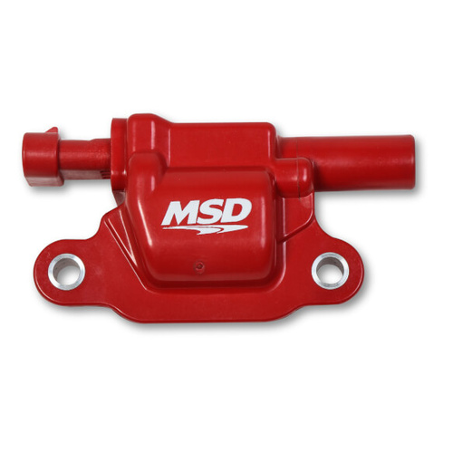 MSD Ignition Coil, Blaster OEM, Coil Pack, Epoxy, Female/Socket, Red, Square, For Cadillac, For Chevrolet, For GMC, Each