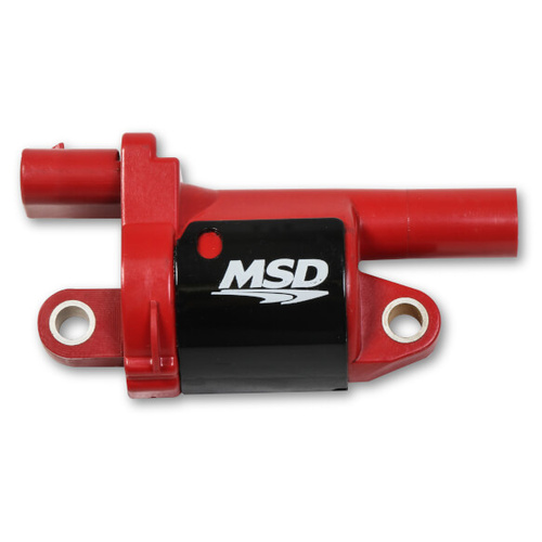 MSD Ignition Coil, Blaster OEM, Coil Pack, Epoxy, Female/Socket, Black/Red, Round, For Cadillac, For Chevrolet, For GMC, Each