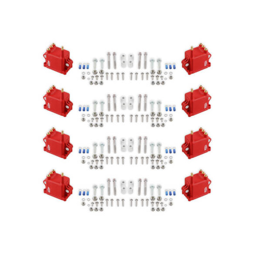 MSD Ignition Coil, High Output For Pro Cdi 600, Set of 8, Red