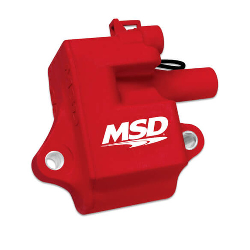 MSD Ignition Coil, Pro Power Series 1997-2004 GM LS1/LS6 Engines, Red, Each