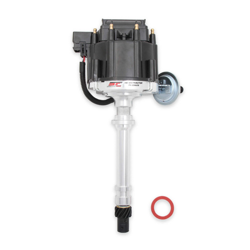 MSD Distributor, Street Fire HEI, Magnetic Trigger, Male/HEI, Standard Rotation, Black Cap, Cast/Billet Aluminium Housing, Natural, For Chevrolet, Eac