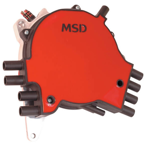 MSD Distributor, Optispark II, Vented, Pin Drive, Optical Trigger, Electronic Advance, For Chevrolet, 5.7L, LT1, 1994-97, Each