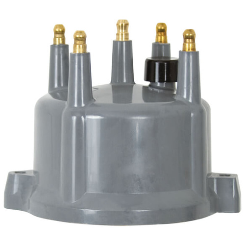 MSD Distributor Cap, Male/HEI-Style, Gray, Screw-Down, Volkswagen, L4, Each