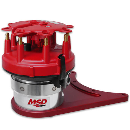 MSD Distributor, Pro-Billet Front Drive, Magnetic Pickup, Mechanical Advance, For Chevrolet, Small Block, Each