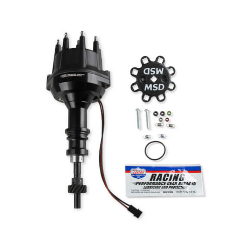MSD Distributor, Pro-Billet, Magnetic Trigger, Mechanical Advance, Steel Gear, For Ford, 289-302, Each