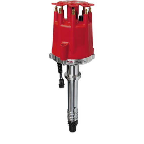 MSD Distributor, Pro-Billet, Magnetic Trigger, Mechanical Advance, For Chevrolet, 4.3L, V6, Each