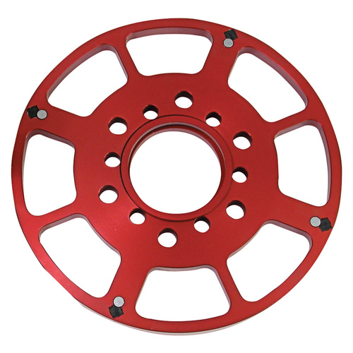 MSD Crank Trigger, Replacement Wheel, Aluminium, Red Anodised, For Chevrolet, Small Block, Each