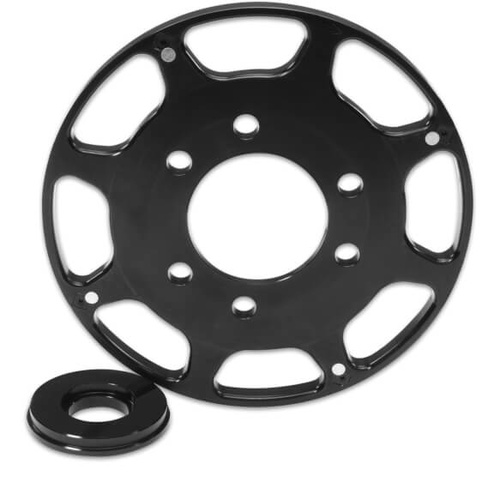 MSD Crank Trigger, Replacement Wheel, Aluminium, Black Anodised, For Chevrolet, Small Block, Each