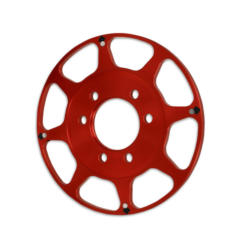 MSD Crank Trigger, Replacement Wheel, Aluminium, Red Anodised, For Chevrolet, Big Block, Each