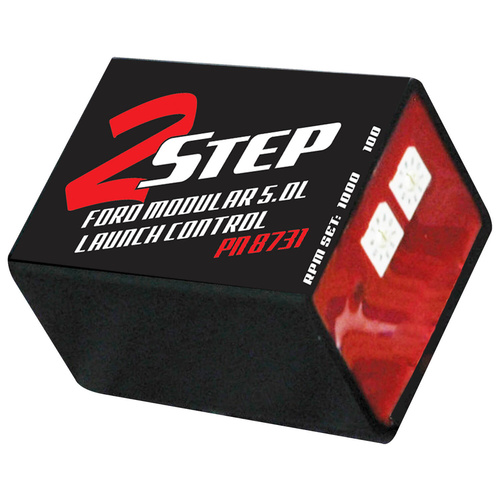 MSD Two Step Launch Controller, Black, Adjustable, For Ford 5.0 Modular, Each