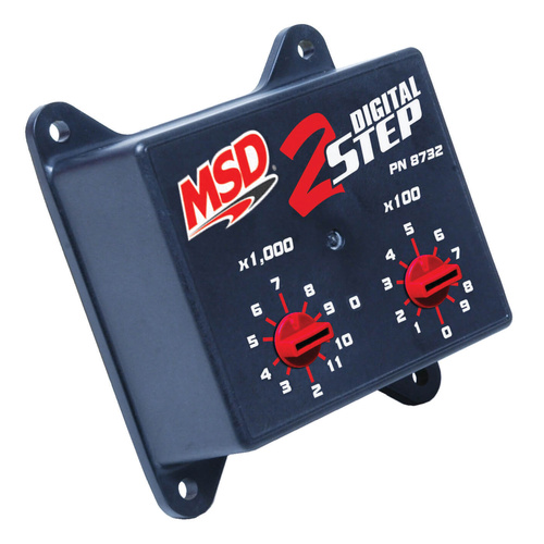 MSD Multi-Step RPM Selector, 2-Step, Digital, Plastic, Black, Each