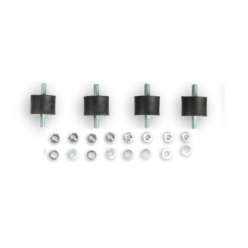 MSD Ignition Box Mounts, Vibration Mounts, Rubber, Black, 7/8/10-Series Ignitions, Universal, Set of 4