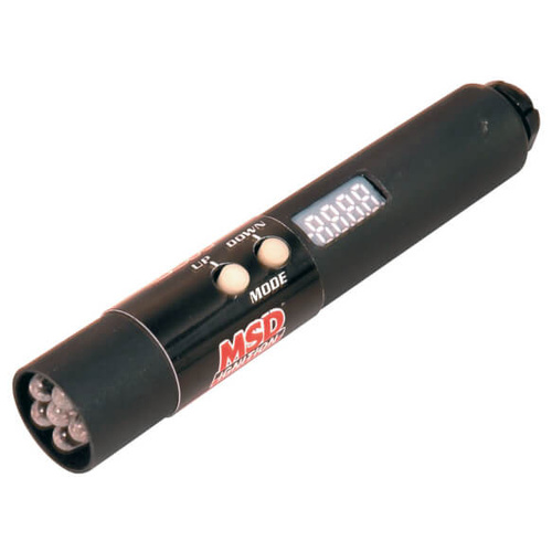 MSD Shift Light, Digital, LED, Red, 3/4 in. x 4 in. Long, Externally Programmable, 4 Shift Points, Each