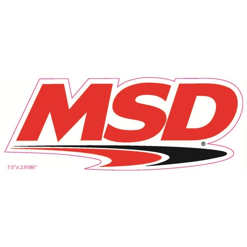 MSD Decal, Logo, 7.5 in. x 3.5 in.