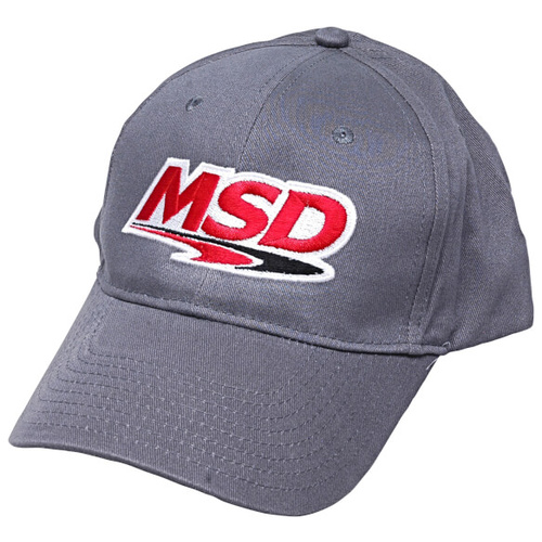 MSD Hat, Ball Cap, Gray, Logo, Adjustable Backstrap, One Size Fits All, Each