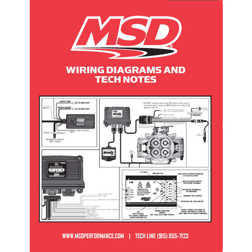 MSD Book, in. Wiring Diagrams & Tech Notes, 130 Pages, Paperback, Each