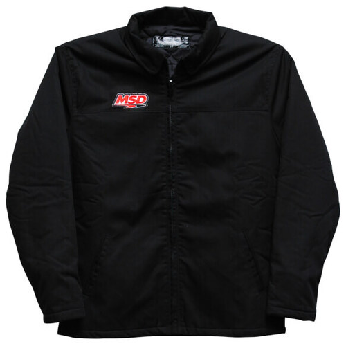 MSD Logo Jacket, Black, Ribbed Cuff
