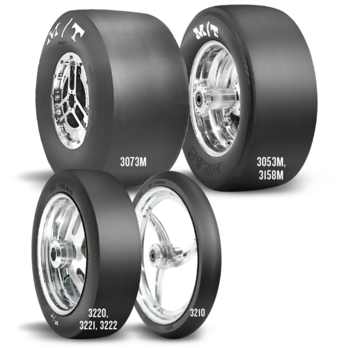Mickey Thompson Tyre, 26.0x10.0-15M L7 ET Drag Motorcycle, 26 O.D., Each