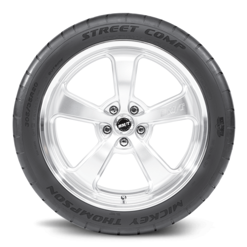 Mickey Thompson Tyre, Street Comp, P245/45R17, Radial, 95 Load Range, Y Speed Rated, Blackwall, 25.6 O.D., Each