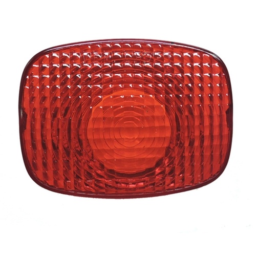 MIDUSA OE Style Taillight Lens Red, Big Twin Sportster 73/93(Ex FXDWG 93) Side Car 79/98 Dot Approved