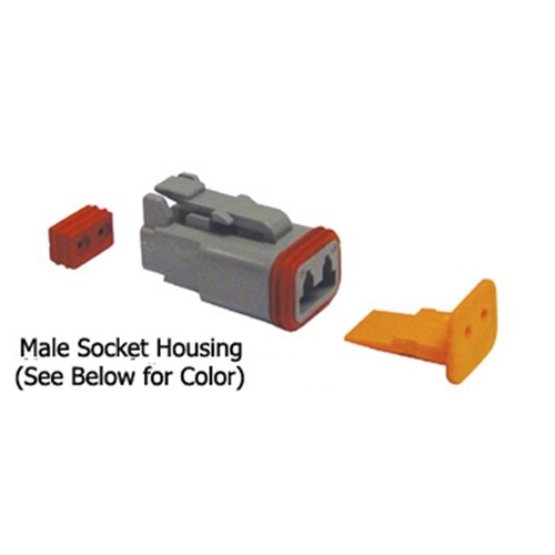 MIDUSA 12 Wire Male Socket Housing UW Deutsh Socket Wire End Grey, HD 72139-94GY, MFG# DP-12G, Kit