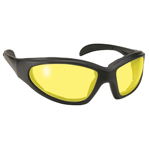 MIDUSA Chopper Black Frame Eyeware With Yellow Lens MFG#43612, Pair