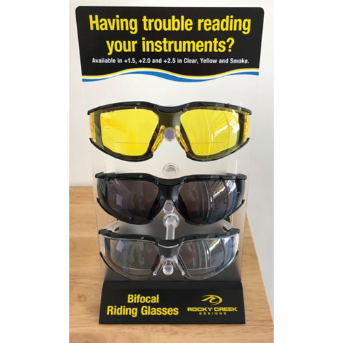 MIDUSA Bifocal Glasses Display Countertop Display Includes #02191, #02198, #02196, Pair