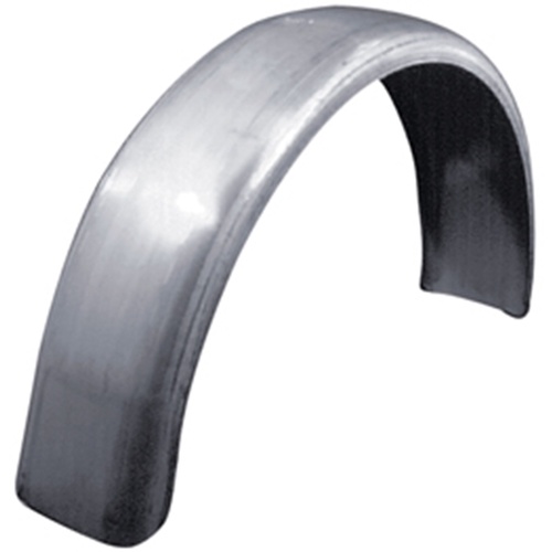 MIDUSA 6 in. Flat Rear Fender, Steel Universal Custom Use, 6 in. Wide Rolled 14 Gauge Steel