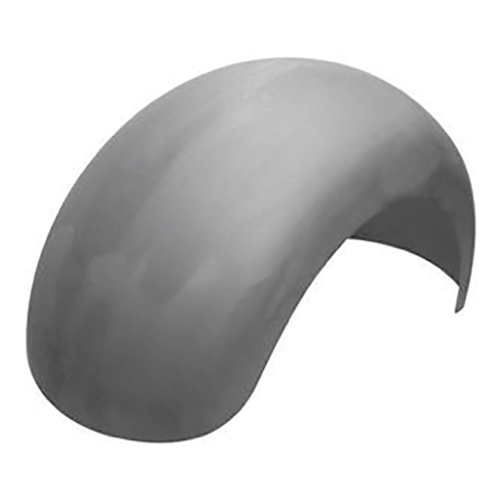 MIDUSA 9 in. Round Top Rigid Fender No Drive Cut Out One Piece Phosphate Etched