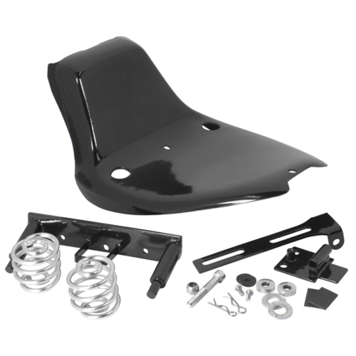 MIDUSA Seat Kit For Softail 2008/17 Frame Cover, Mount, Springs, Hinge, And Hardware