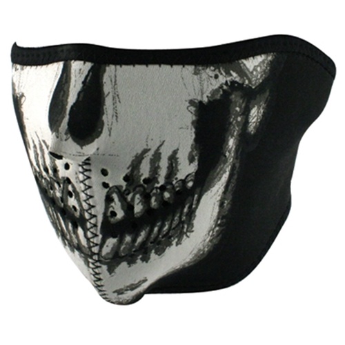 MIDUSA Face Mask, Neoprene 1/2, Skull Face Zanheadgear WNFM002H, Each
