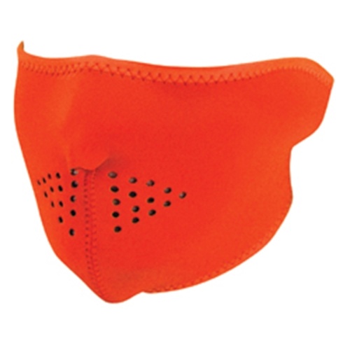 MIDUSA Face Mask, Neoprene 1/2 High Visibility/ Orange Zanheadgear WNFM142H, Each