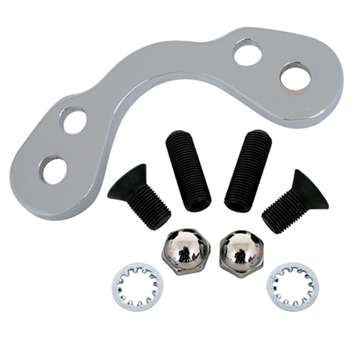 MIDUSA Handlebar Riser Adapter Kit Fits Springers, 3.5 in. Centers Chrome Steel