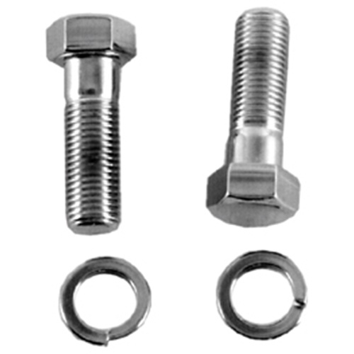 MIDUSA Triple Clamp Pinch Bolt Set Big Twin 36/Later, Chrome Plated Allen Head 9782-4