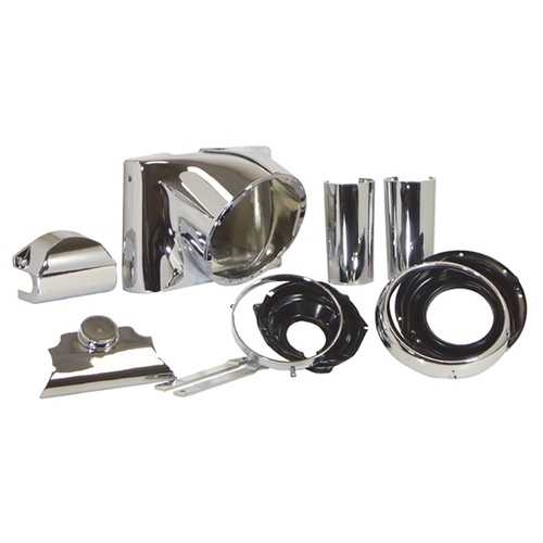 MIDUSA Front Fork Covers, H.Light Housing Flst Flstn Flstf 86/L Converts To 60/84 FLH Look