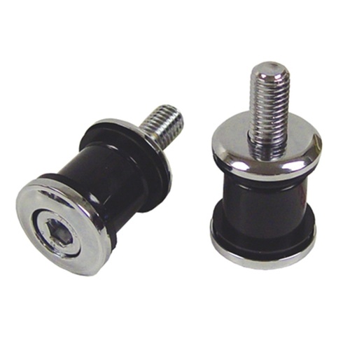 MIDUSA Flush Mount Handlebar Bushing Kit, Chrome Plated Big Twin 73/Later, Sportster 73/03 Uw 1/2-13 Threaded Risers