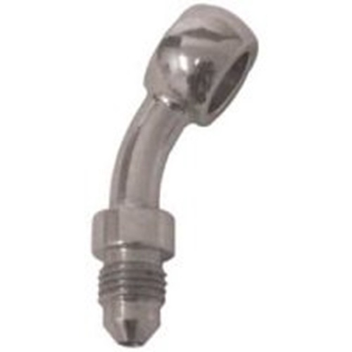 MIDUSA Brake Part, Adapter Fitting, Chrome Plated, 10 mm Banjo #3 Male 35 Degree Chromed Goodridge 593-03CH, Kit