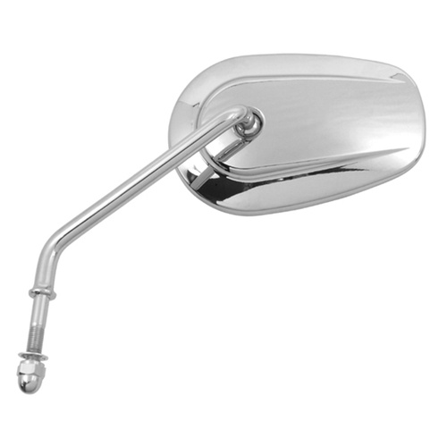 MIDUSA Tapered Mirror, Left, Chrome Fits All Models 1965/Later, Replaces HD 91848-03B, Each