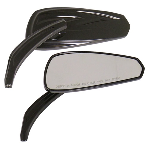 MIDUSA Custom Mirror Set, Black All Models RH & LH Fitment