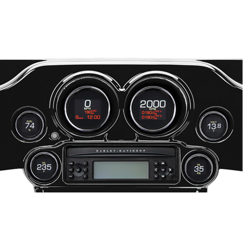 MIDUSA Digital Gauge Kit, MLX Series Fits 2004-2013 Touring Models 6 Pc Kit, MLX-8604